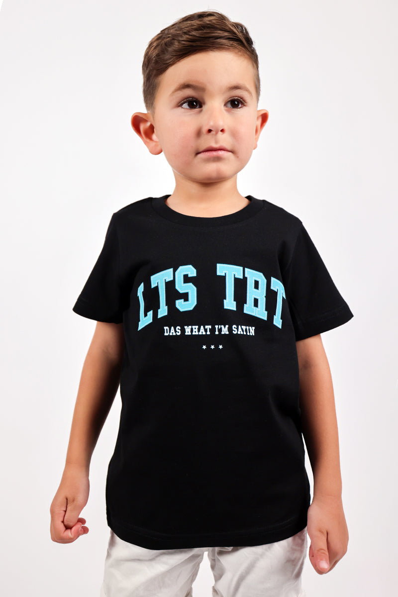 Kids College Tee (Black) – LETSTROTAPPAREL